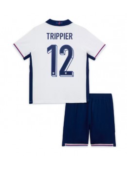 Billige England Kieran Trippier #12 Hjemmedraktsett Barn EM 2024 Kortermet (+ Korte bukser)